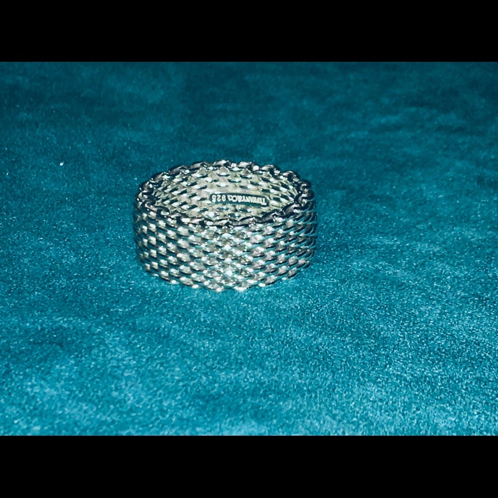 Tiffany and Co silver mesh ring